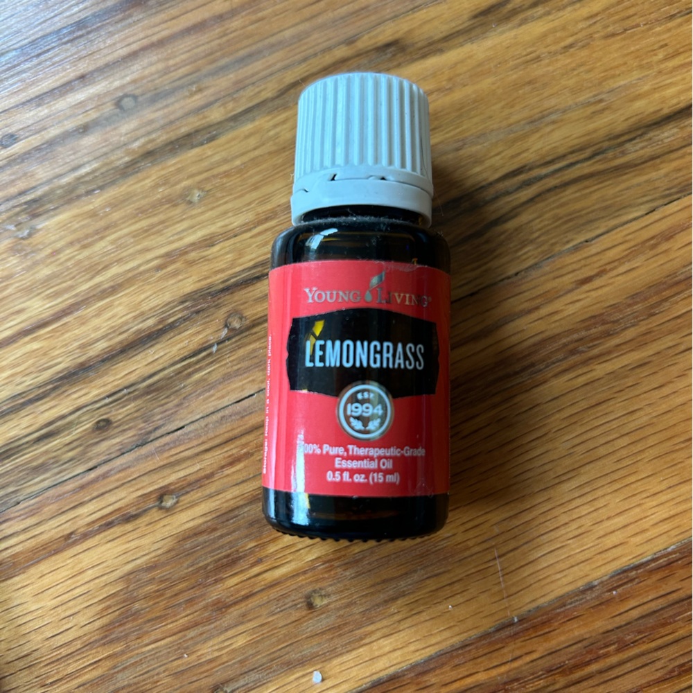 Young Living Lemongrass Oil in Red and White